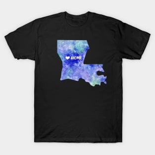 louisiana state map watercolor Watercolour Baton Rouge T-Shirt